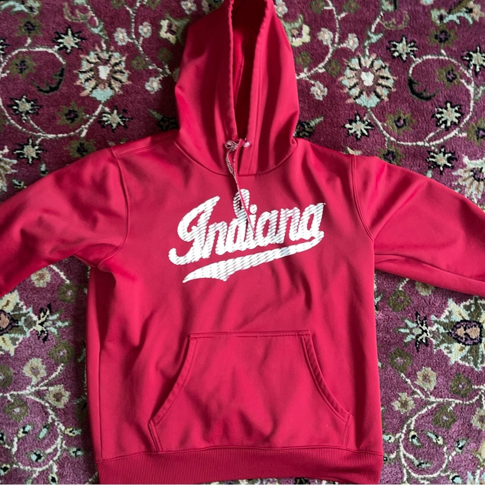 Adidas Red Indiana University Hoodie